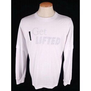 Sacai Get Lifted Long Sleeve T-Shirt 3 L Mens White Logo New RARE
